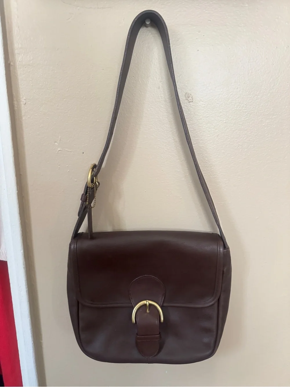 Vintage Coach Soho Bedford flap in Mahogany